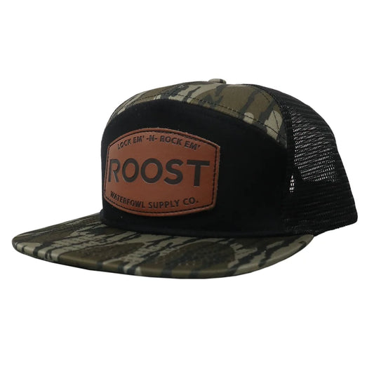 Roost camo black bottomland hat