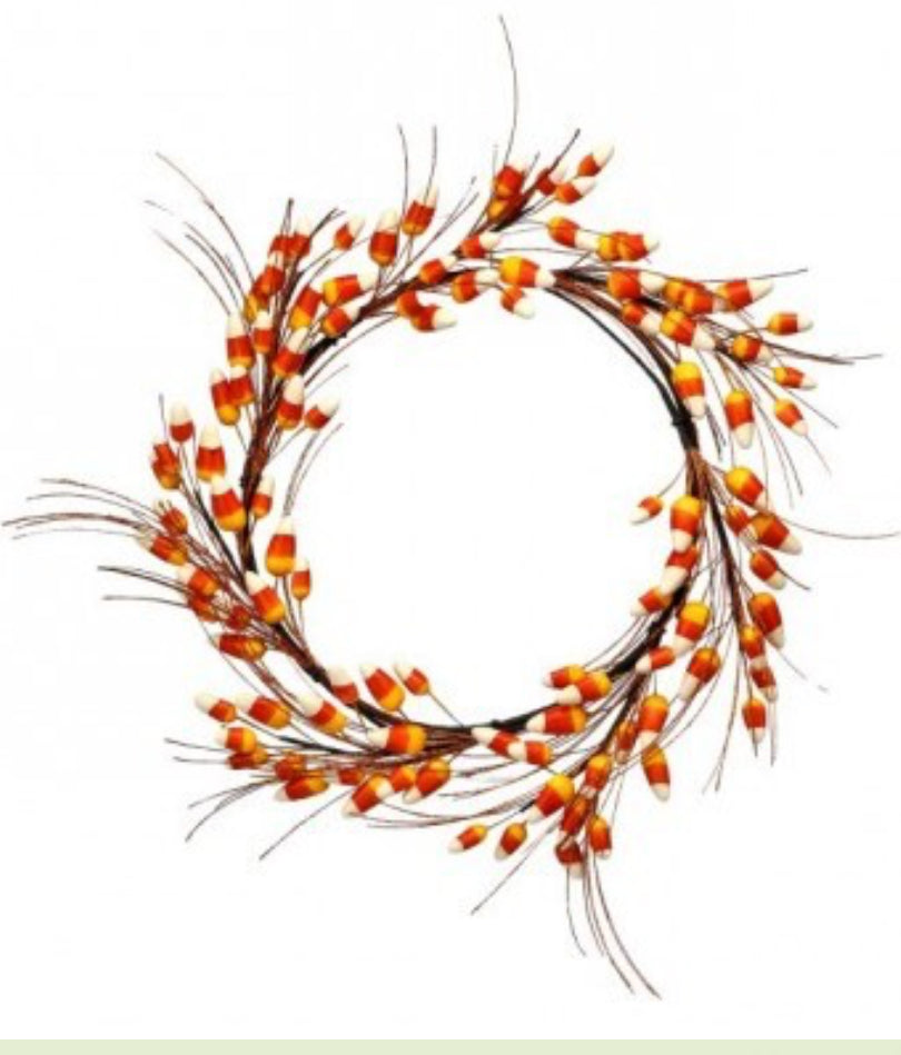 12" CANDY CORN WREATH