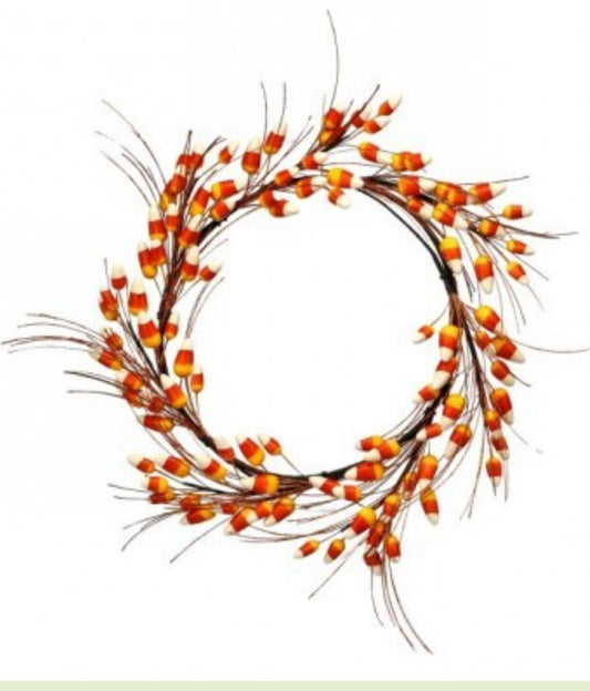 12" CANDY CORN WREATH