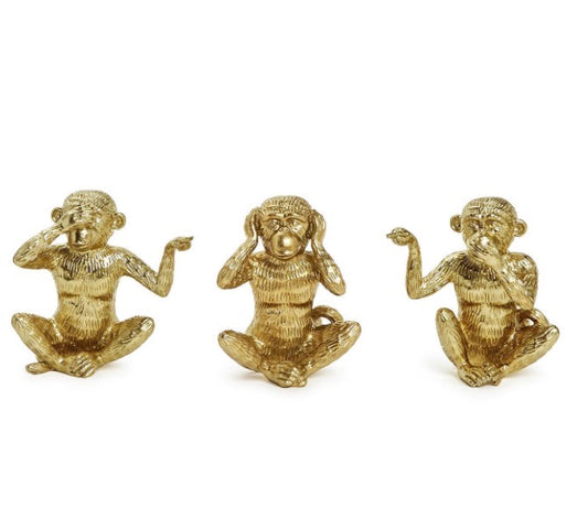 Hear No Evil, See No Evil, Speak No Evil Monkeys Set