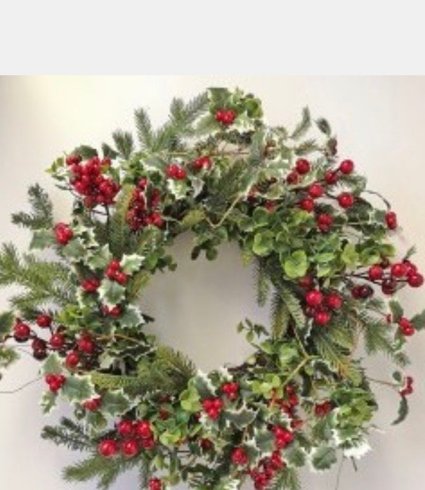 24IN HOLLY WREATH