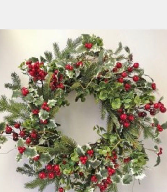 24IN HOLLY WREATH