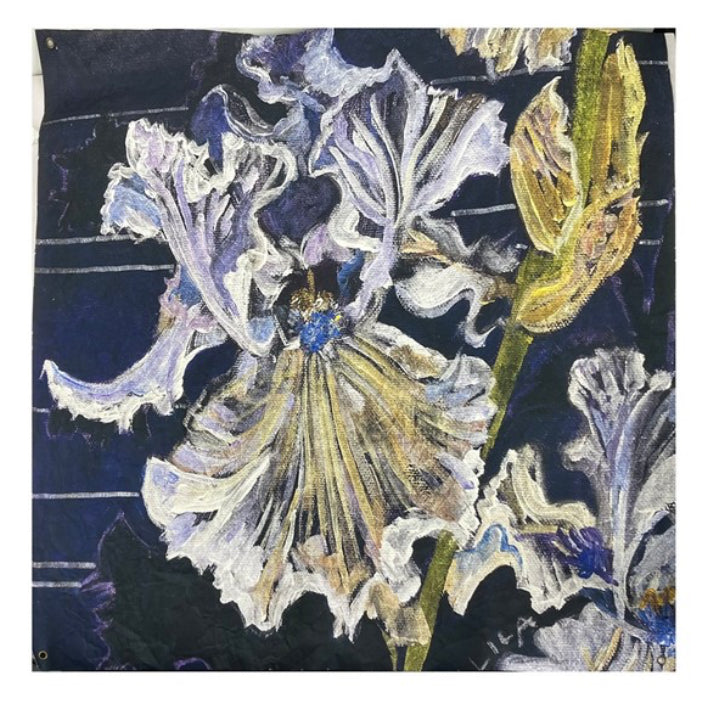 46x46" Art Paper, Purple Iris