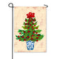 Blue Willow Red Ribbon Tree Garden Flag