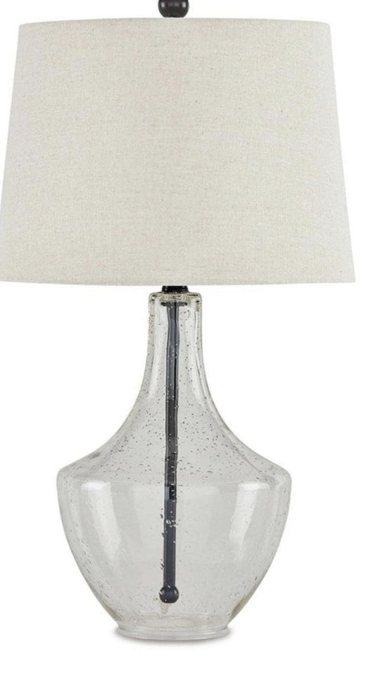 Glass table lamp