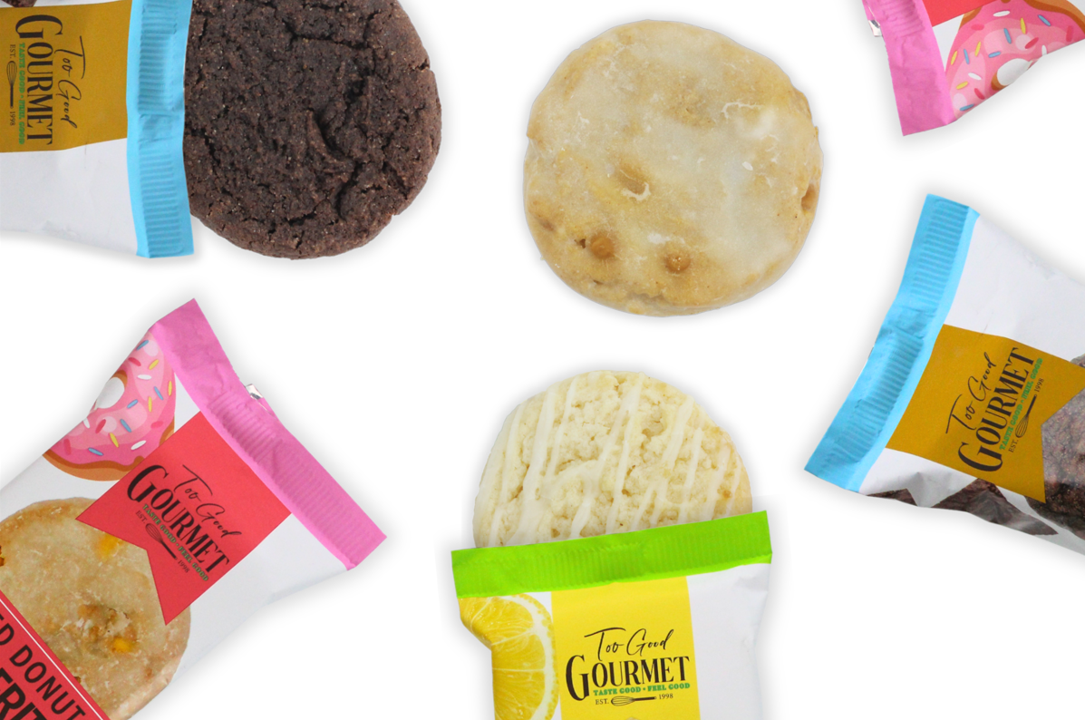 Individually Wrapped Cookies: Lemon, Apple Fritter & Brownie