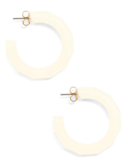 Large Textured Hoop Earring