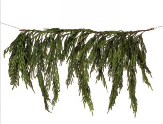 40X27"REAL TOUCH NORFOLK PINE DRIPPNG GARLAND