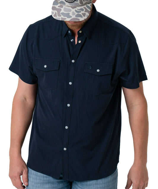 Performance Western Shirt - Navy