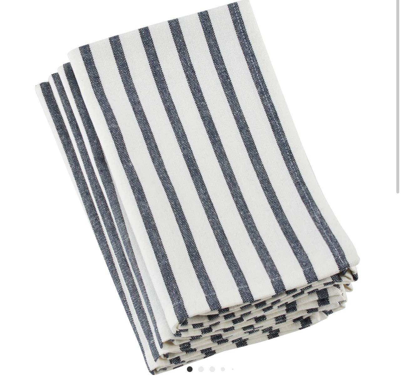 Striped design napkin