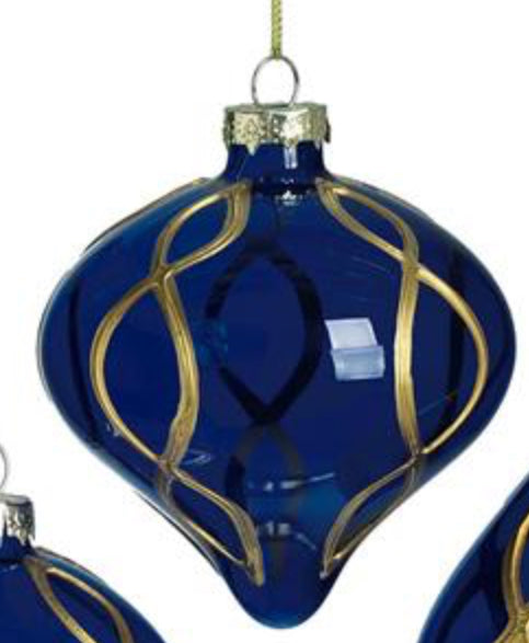 Gold etched ornaments