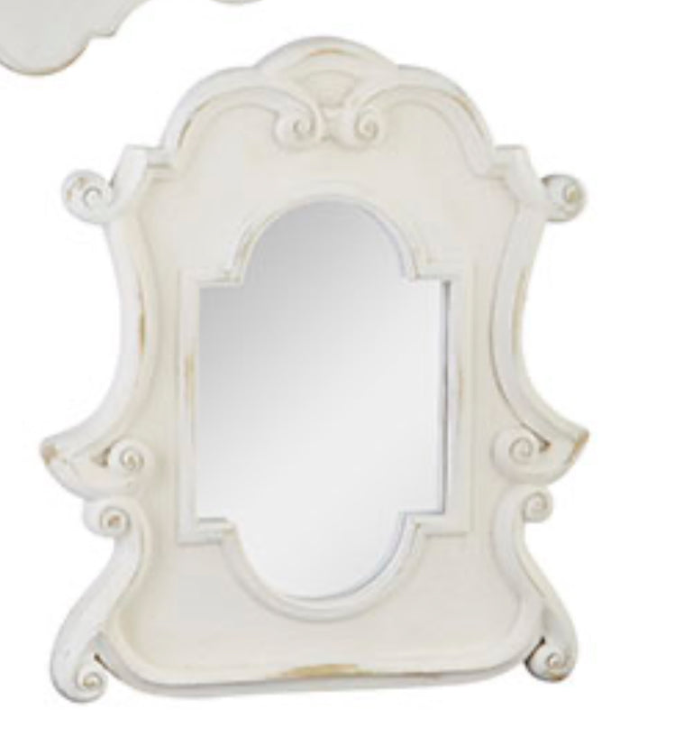 Distressed vintage mirror