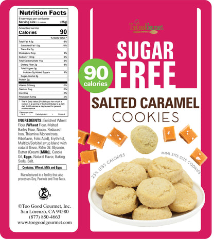 Sugar Free Cookies- Peanut Butter, Choc Chip, Salted Caramel