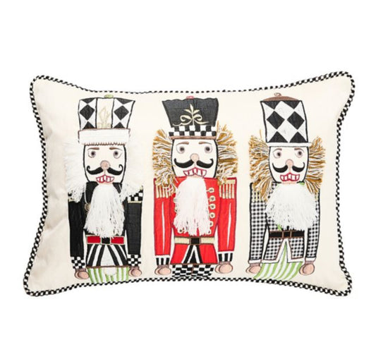 courtly nutcracker lumbar throw pillow