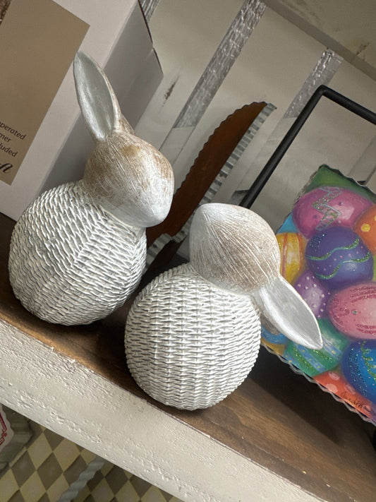 Resin rattan bunny