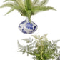 Natural touch fern in ceramic bud vase