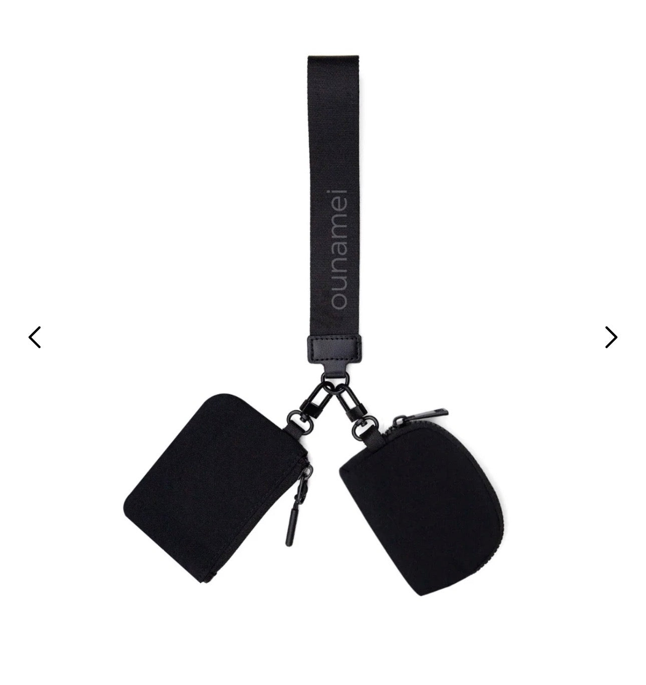 Mini nylon pouch wristlet