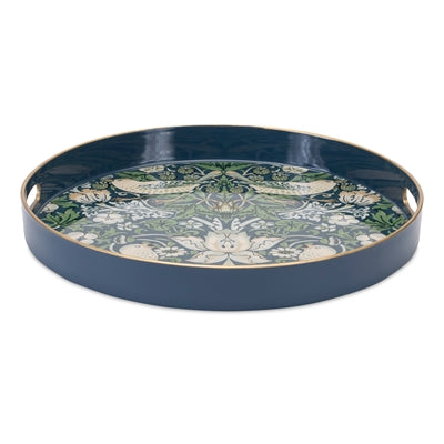 Round patterned tray