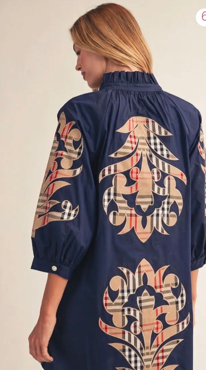 Baroque Applique Dress