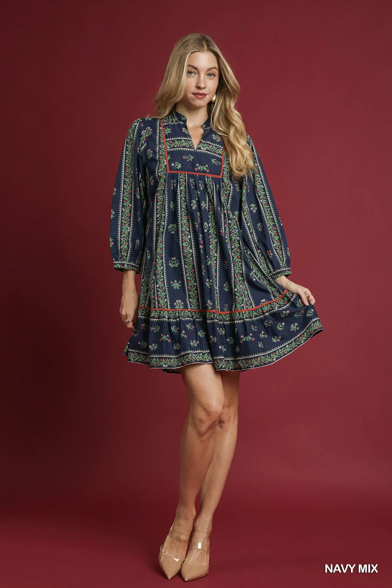 Boho Baby Doll Mini Dress