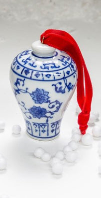 3” ceramic ginger jar ornaments
