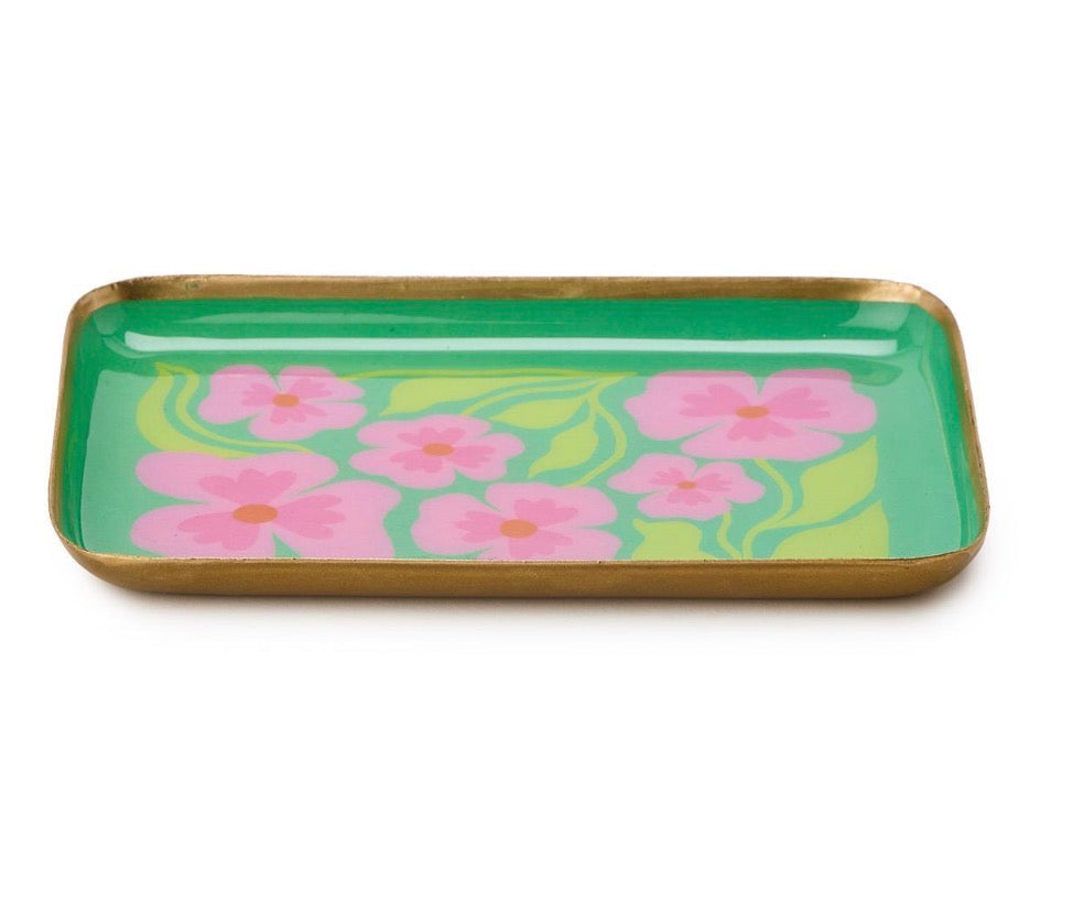 Petal Pop Metal Trinket / Desk Trays