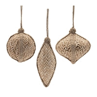 Rattan ornaments 3 sizes