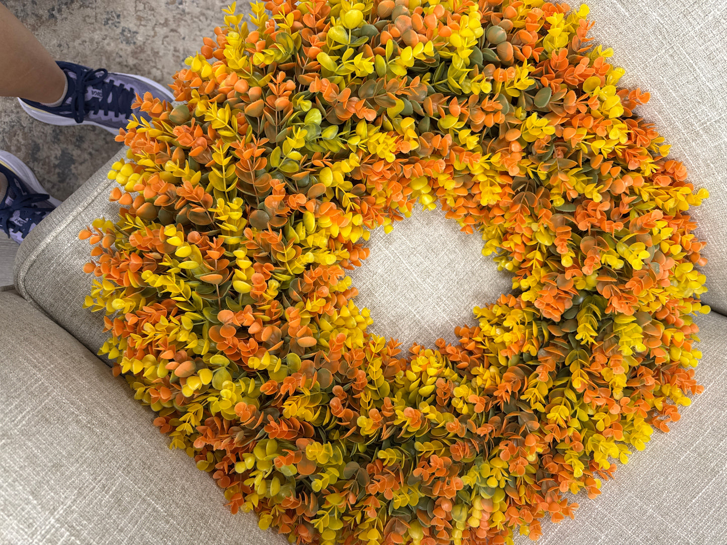 24 inch eucalyptus wreath UV rated