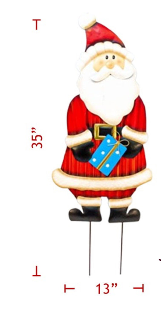 Wavy metal Christmas Santa