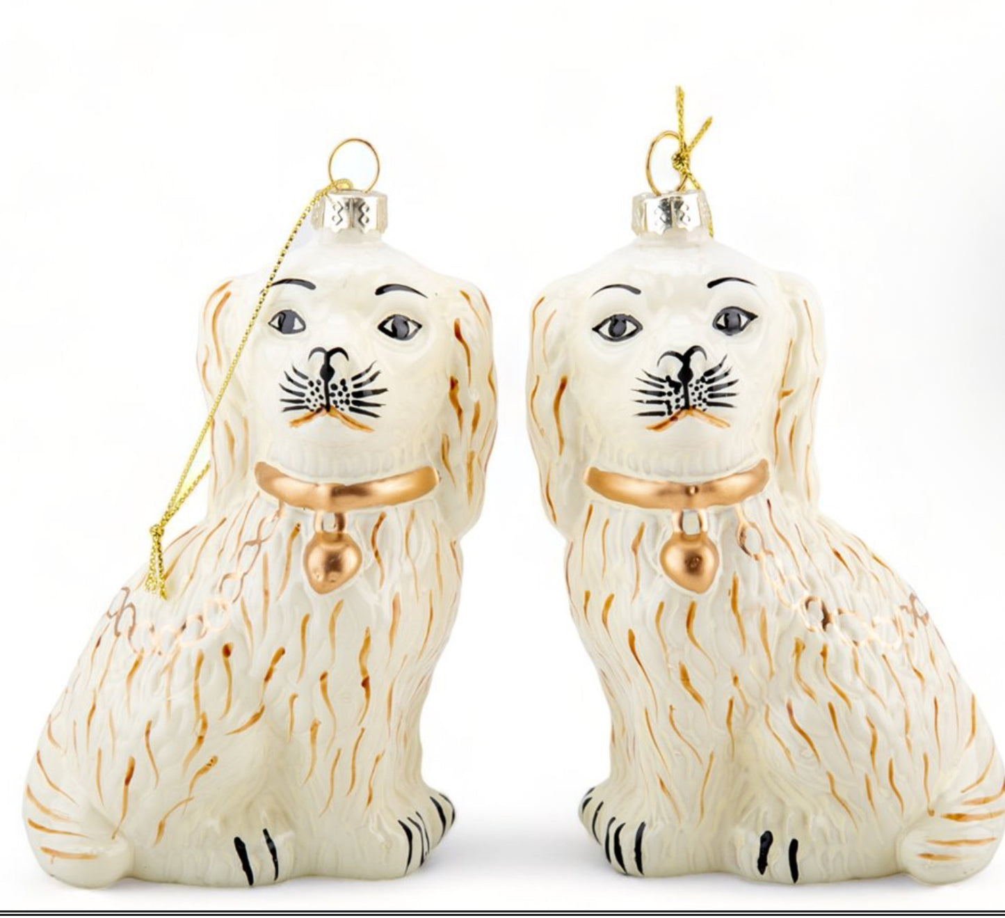Staffordshire Dog Ornaments Pair