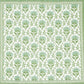 Green floral pattern napkins