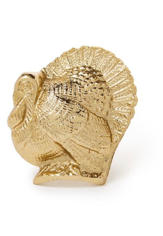 Golden Turkey Napkin Ring