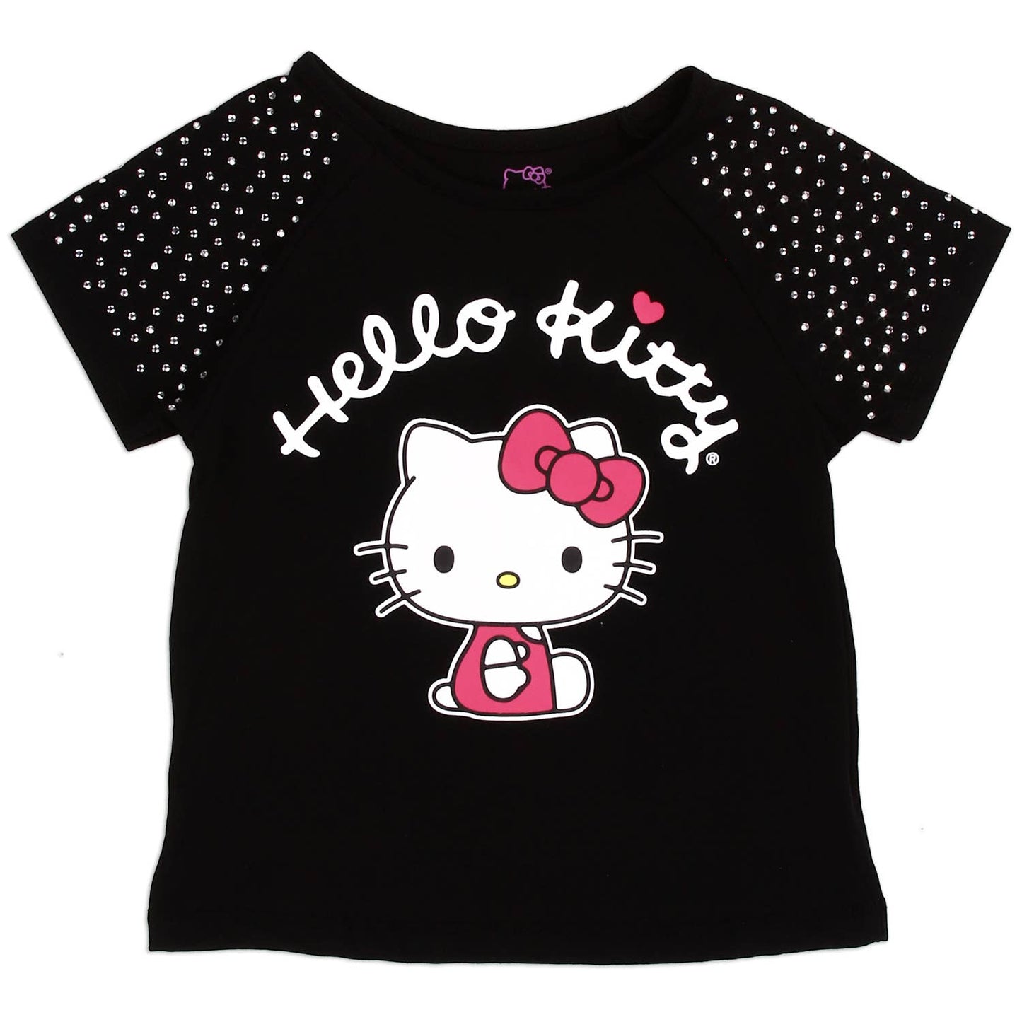 HELLO KITTY Girls 4-6X Fashion Top with Rhinestones