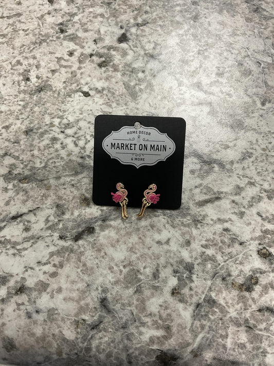 Flamingo earrings