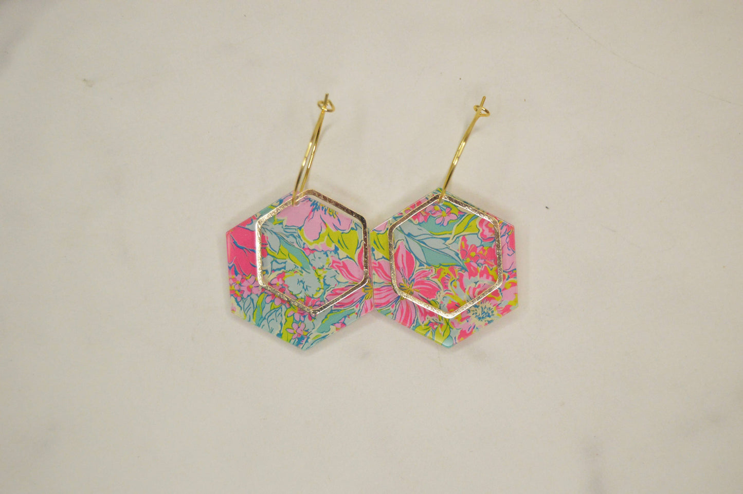 Preppy Earrings, Colorful Summer Earrings, Acrylic Earrings