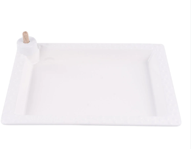 White Rectangular Platter