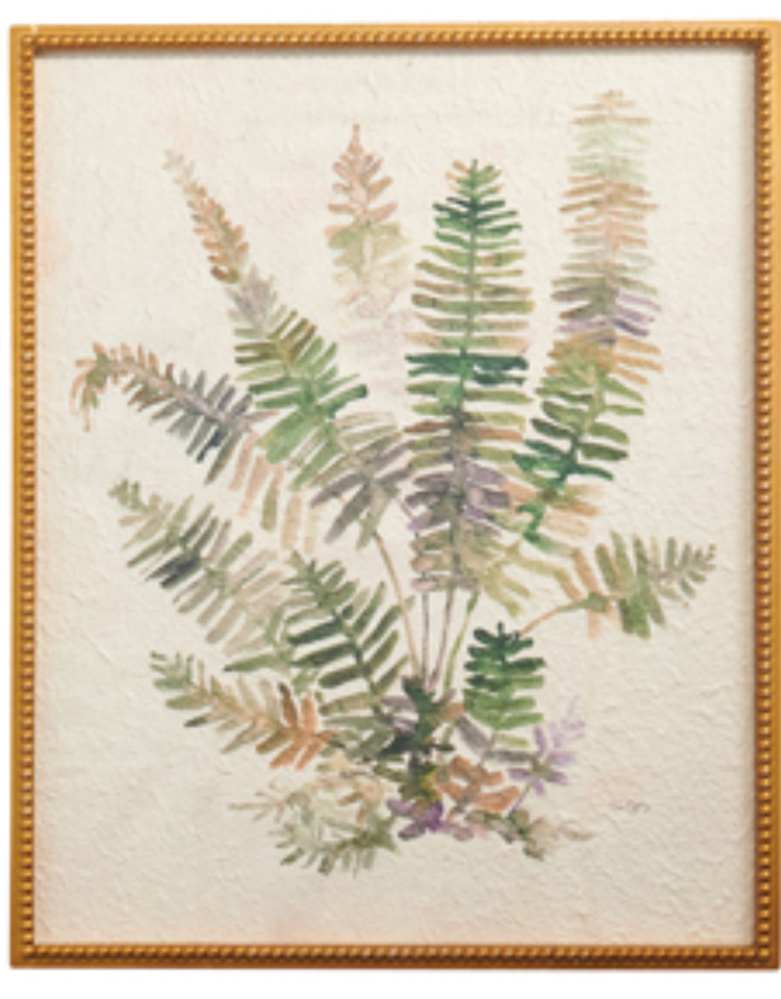 28" Fern Framed Wall Art