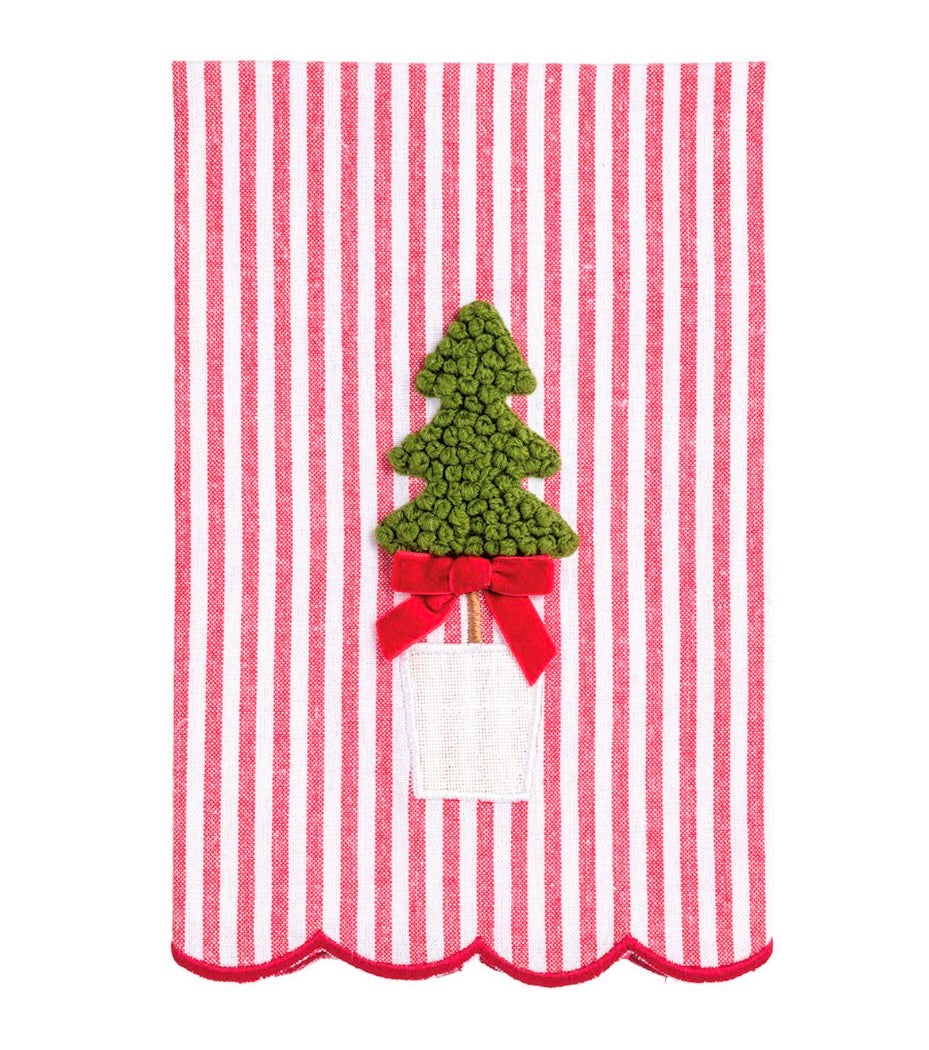 STRIPE TREE TOPIARY TOWEL