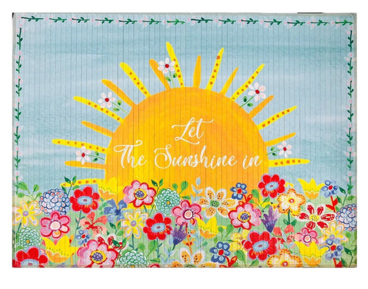 47x35" Bamboo Mat, Let The Sunshine In