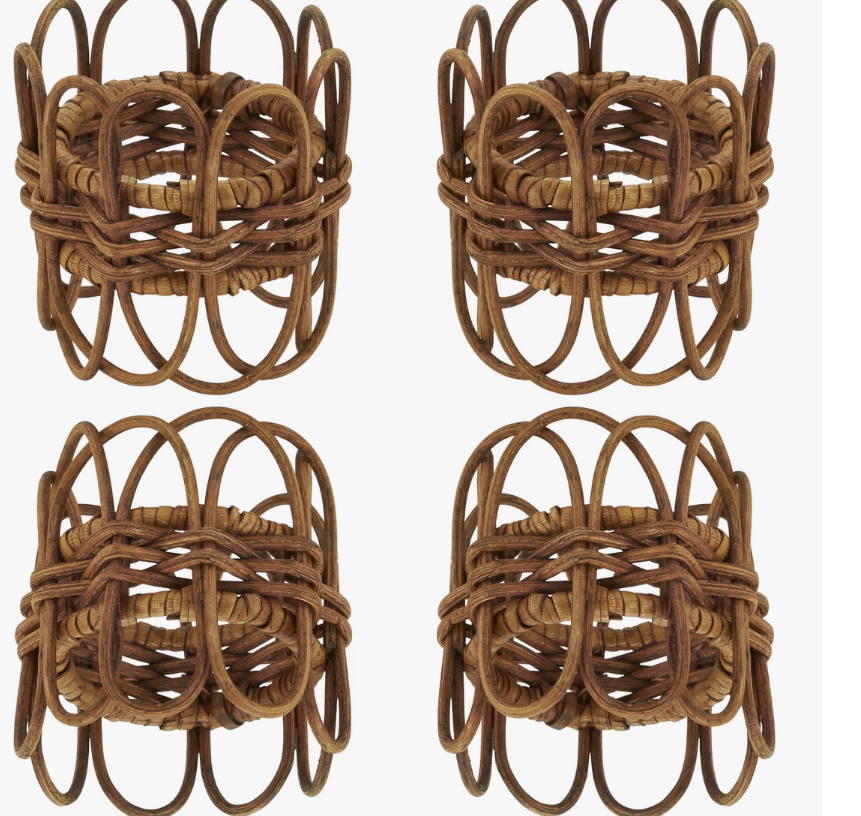 Twisted Rattan Napkin Ring