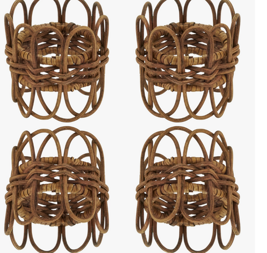 Twisted Rattan Napkin Ring