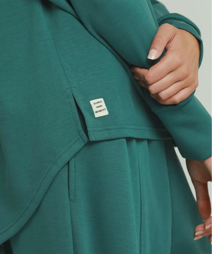 SELECT LUXEKNIT Drop Shoulder Detailed Back Top