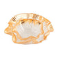 Gold scallop edge bowl