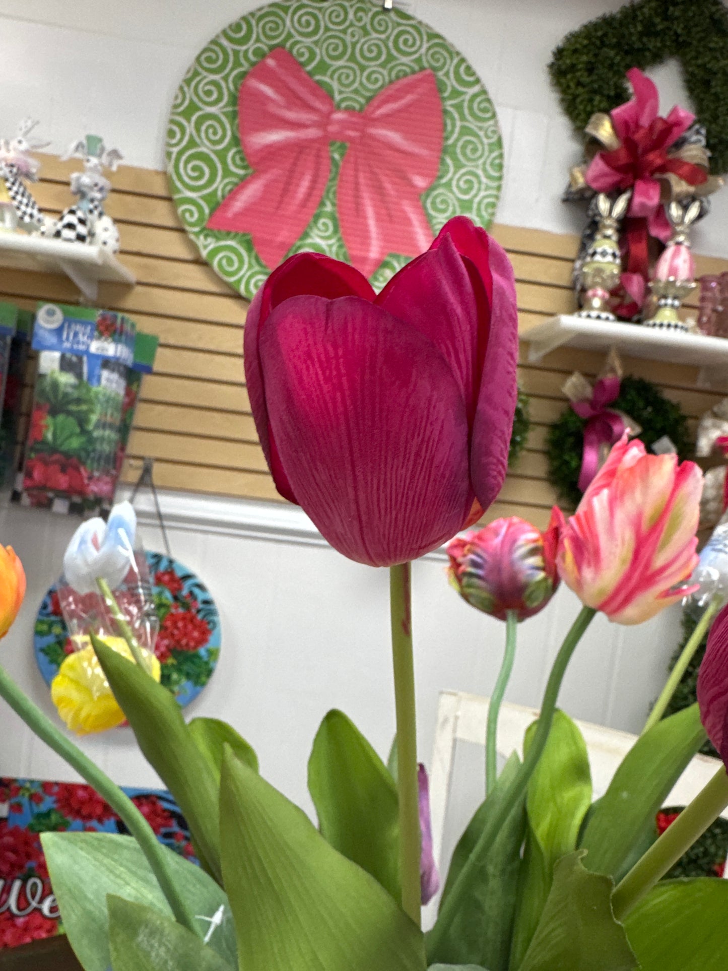 real touch single tulip stem