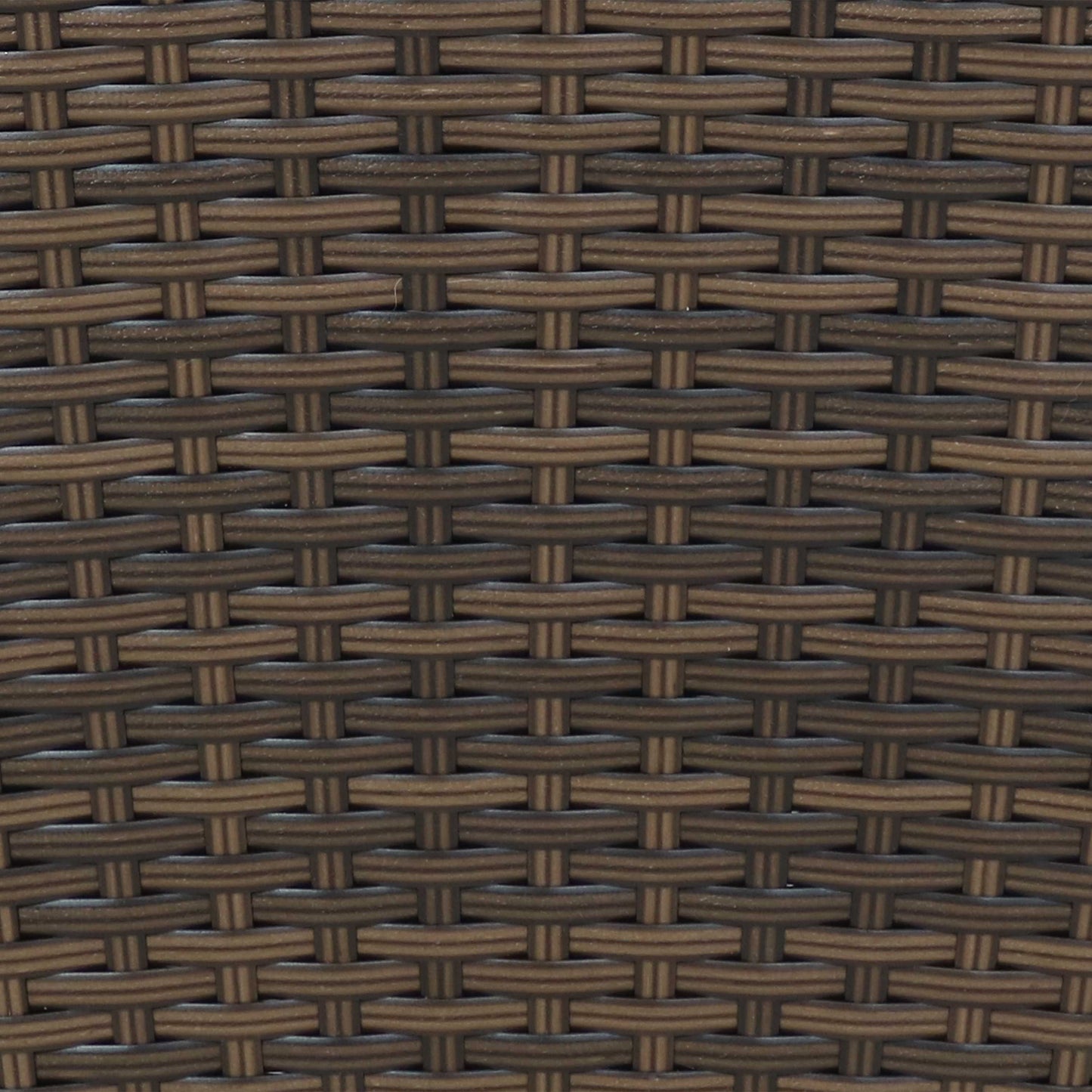 24 in Polyrattan Tall Square Planter - Brown