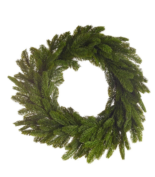 26" Bright Green Cedar Wreath