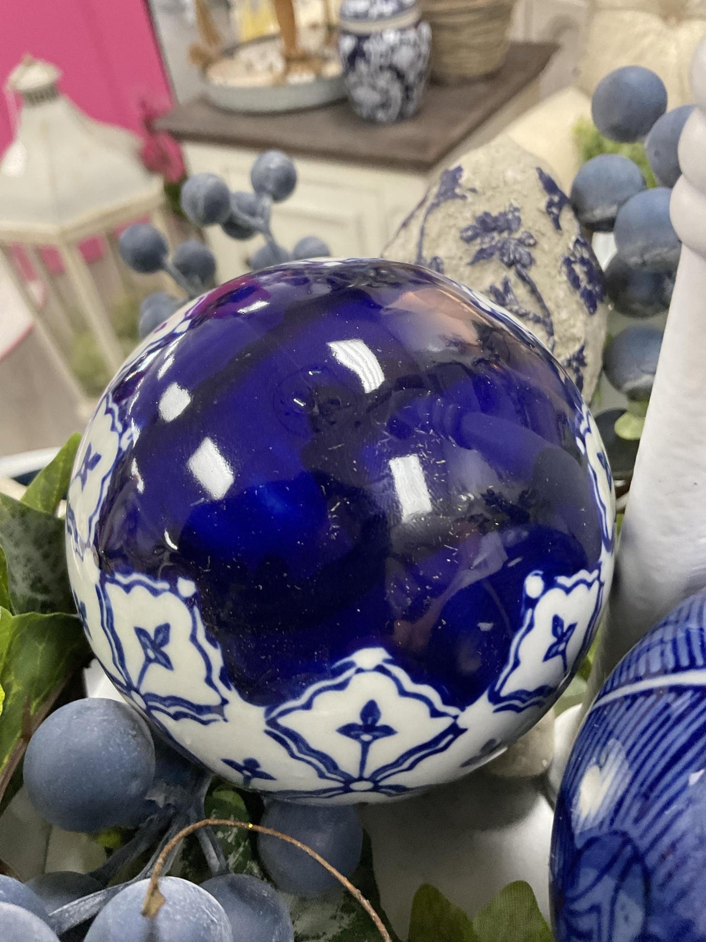 Ceramic blue balls