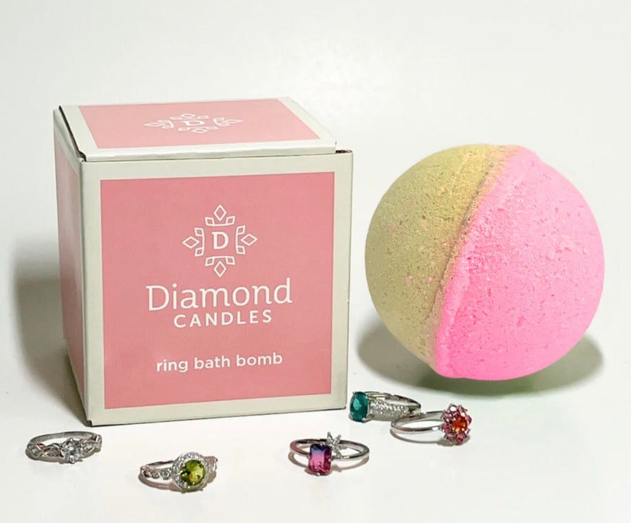 Diamond Candle ring bath bomb