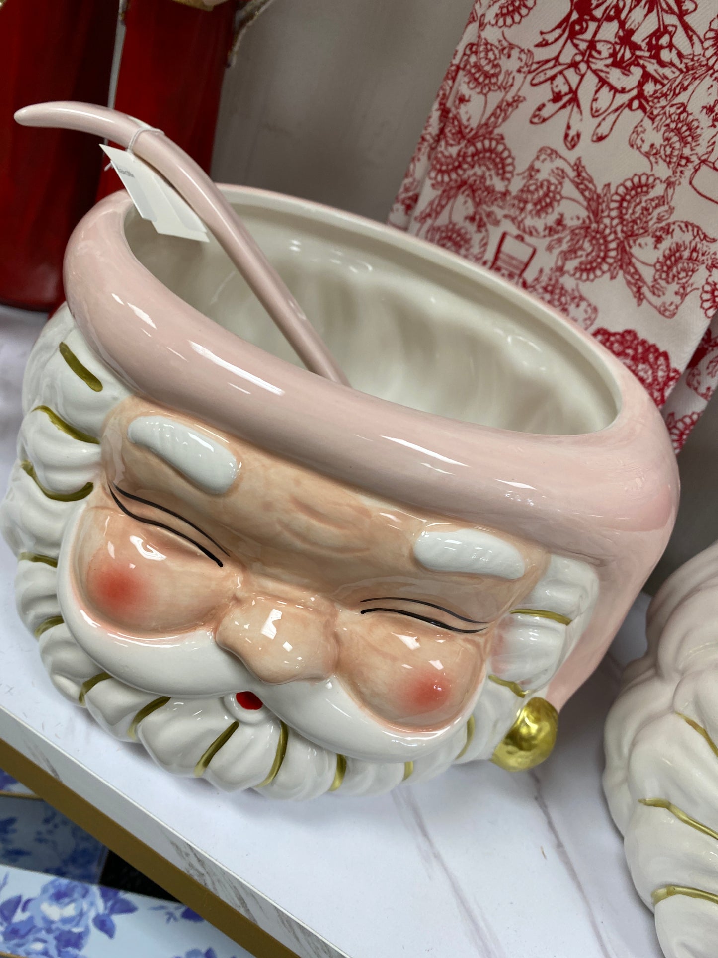 Santa Punch bowl with ladle