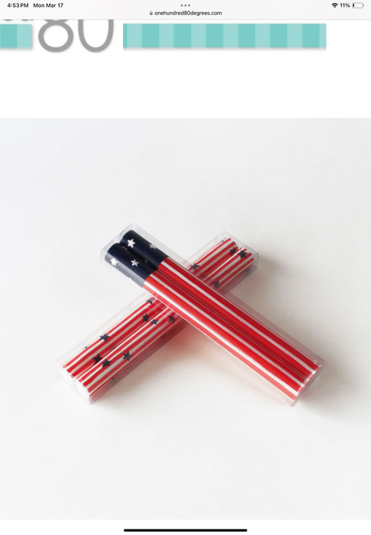 Star Spangled Taper Candle
